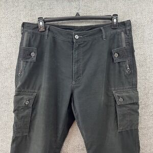 Clothing Arts P Cubed Adventure Traveler Cargo‎ Pants Men 38x29.75 Gray Cotton